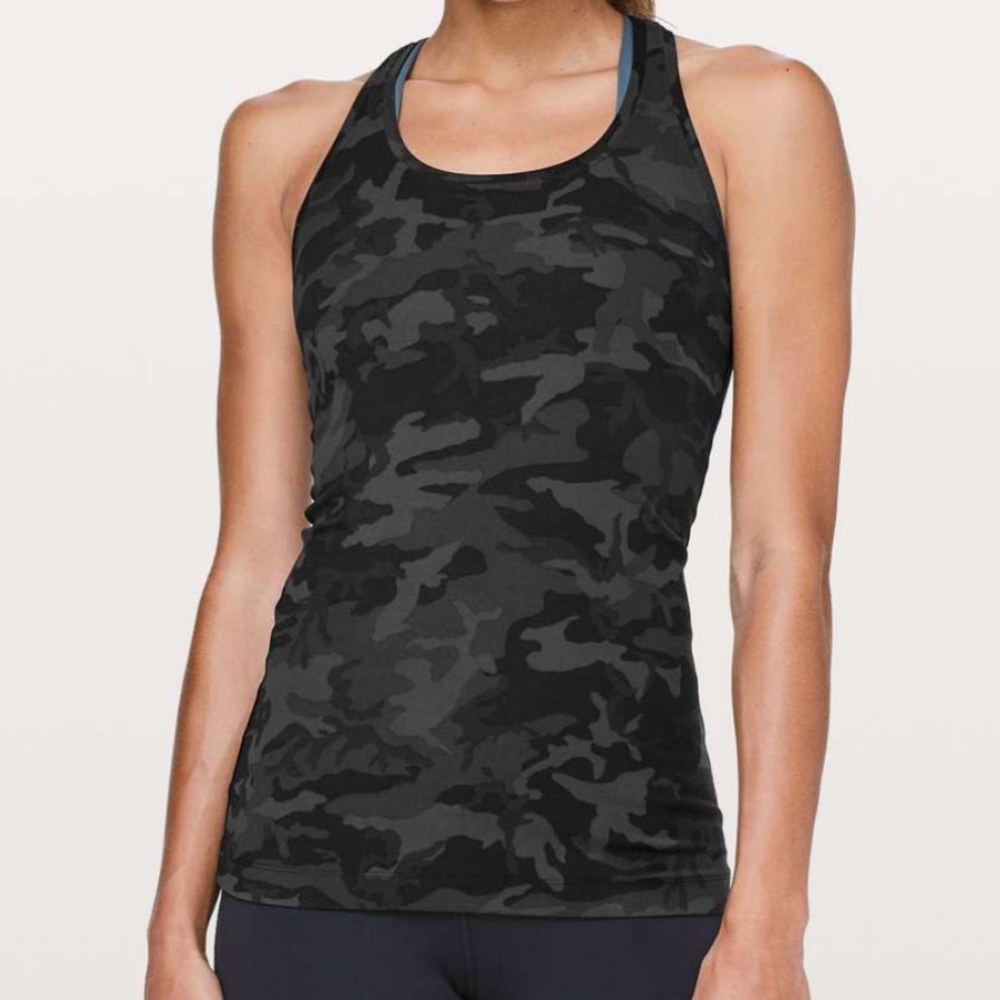 Lululemon Cool Racerback II *Nulu - Incognito Camo Multi Grey